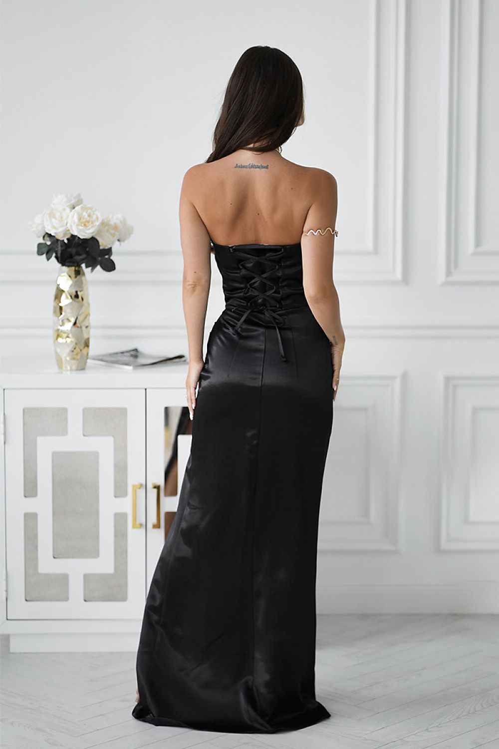 Robe longue Bicotone