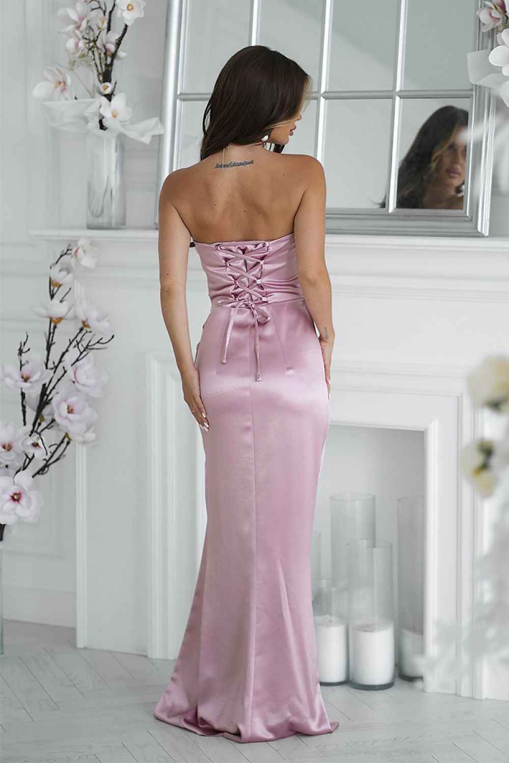 Robe longue Bicotone