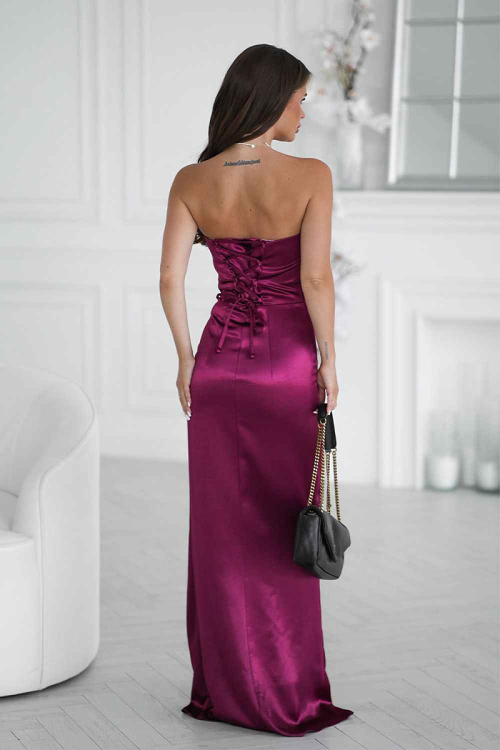 Robe longue Bicotone
