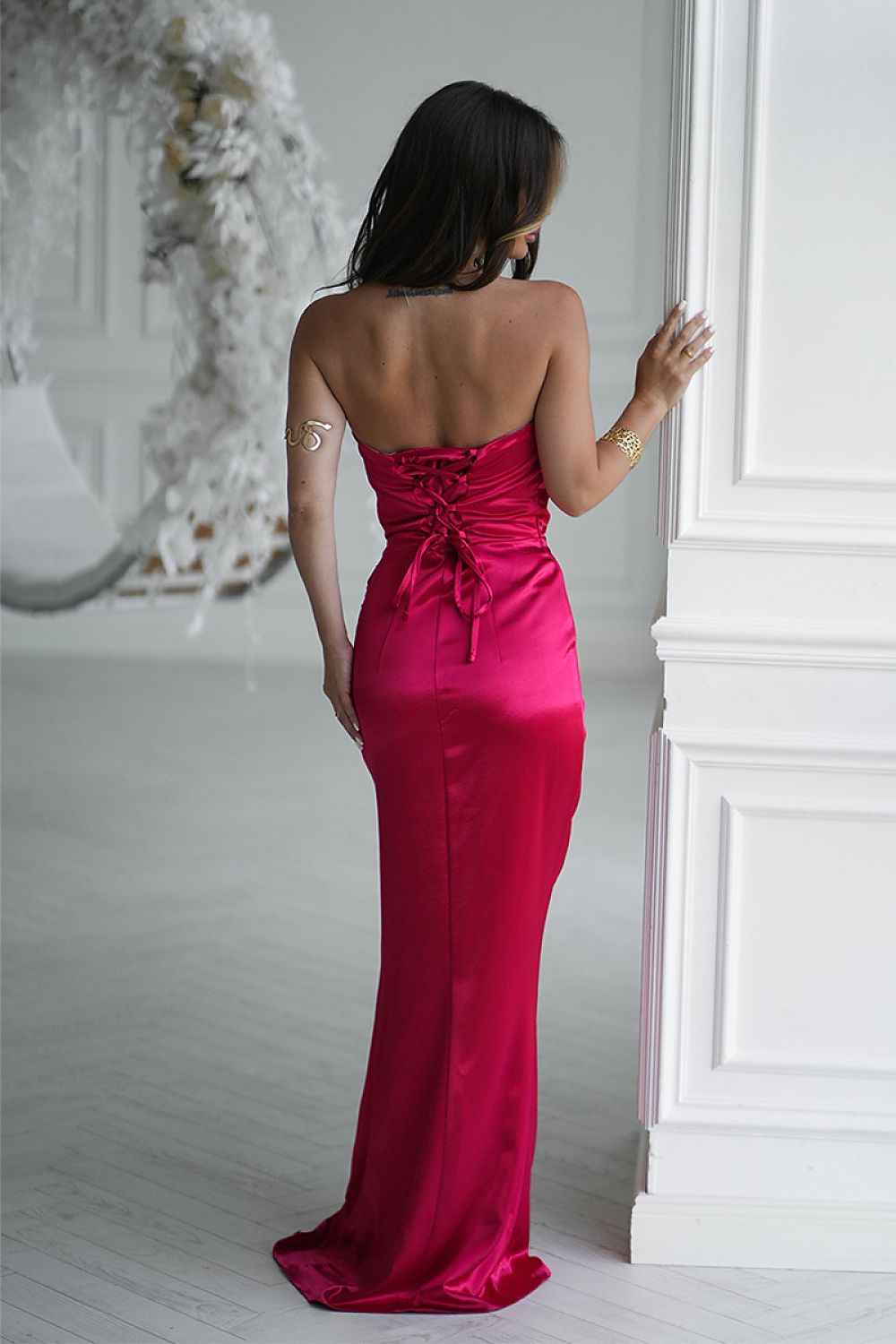 Robe longue Bicotone