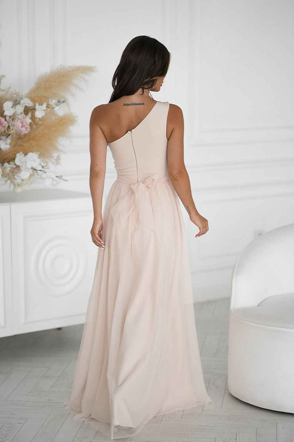 Robe longue Bicotone