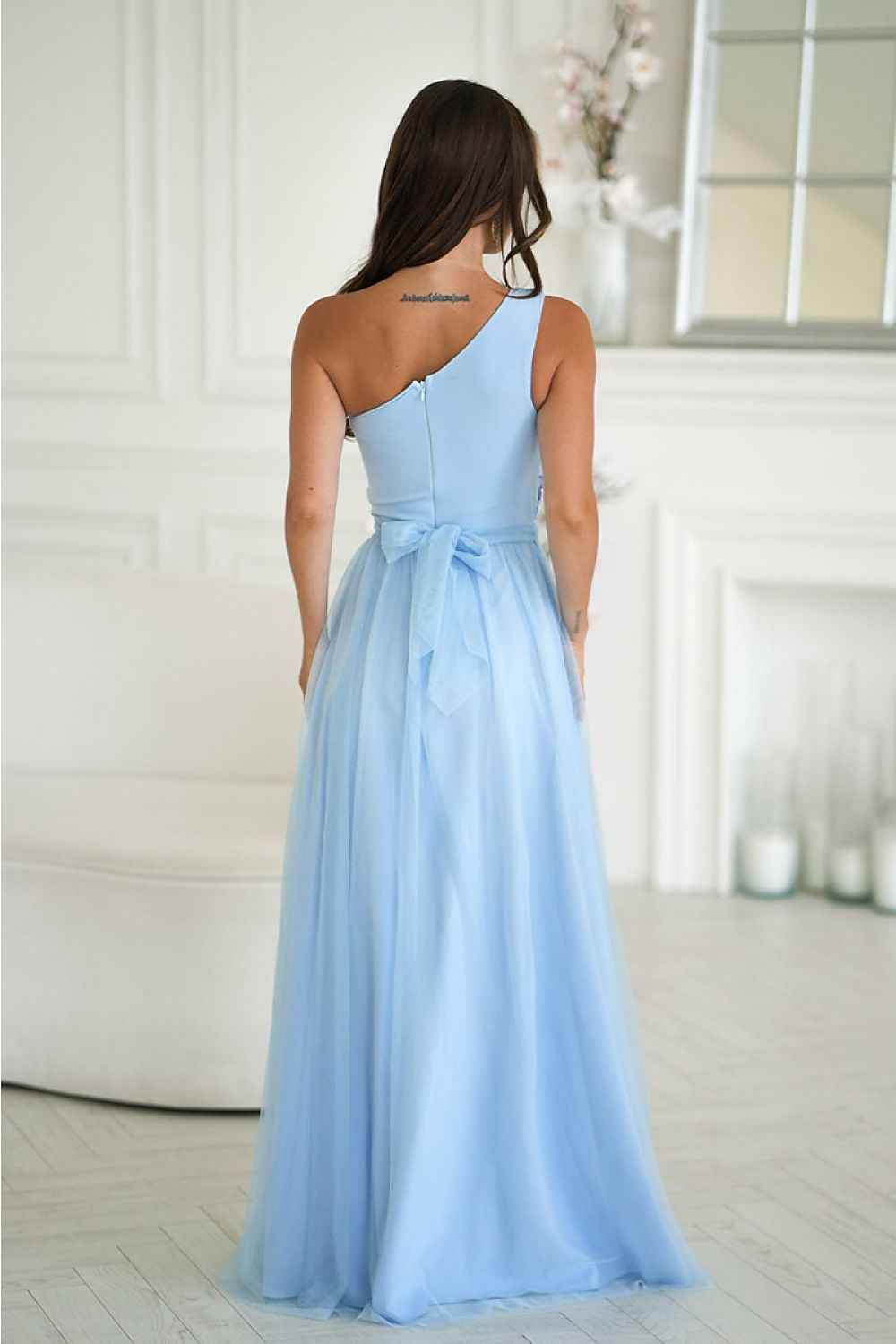 Robe longue Bicotone