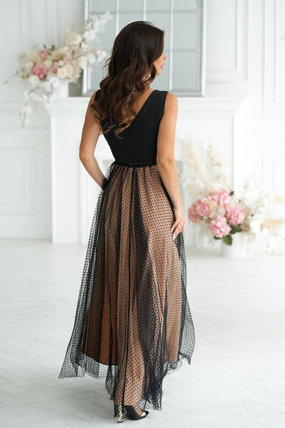  Robe longue model 220095 Bicotone 