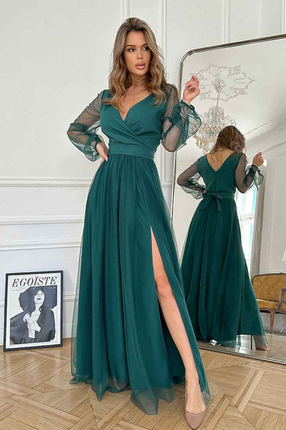 Robe longue Bicotone