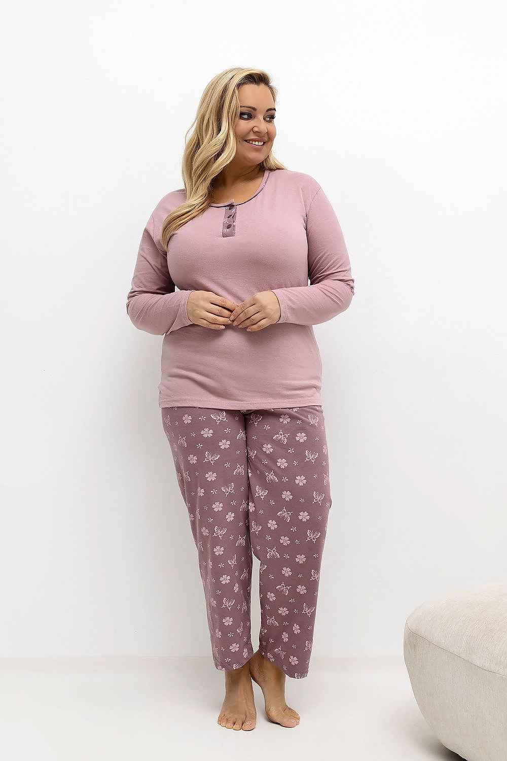 Pyjama Taille Plus Forever Pink