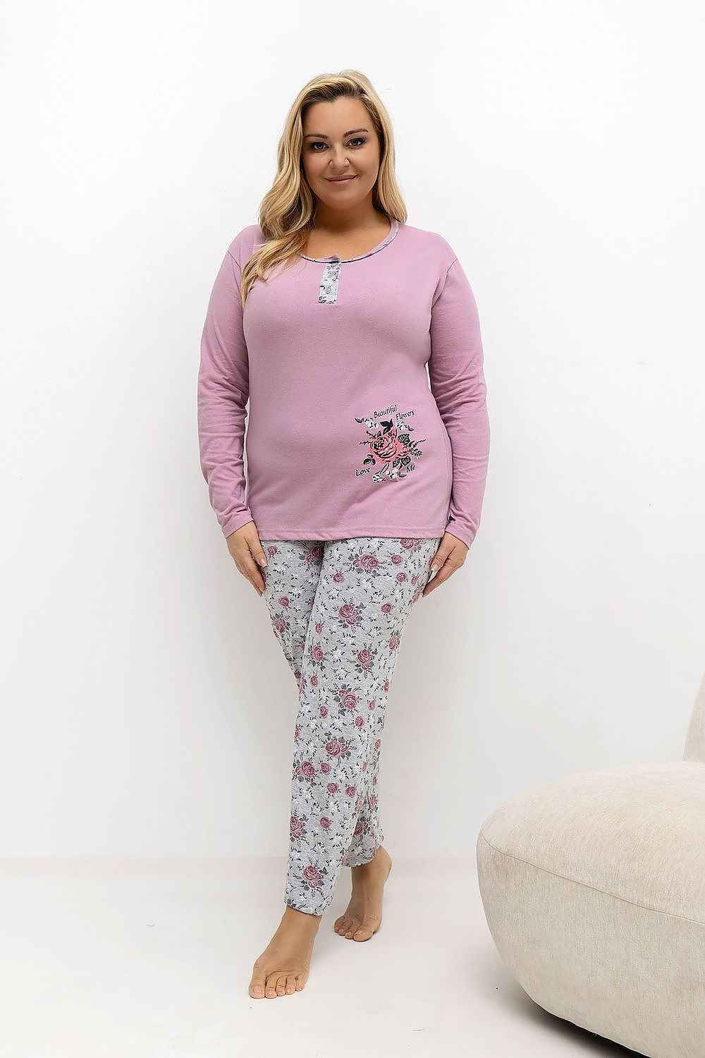 Pyjama Taille Plus Forever Pink