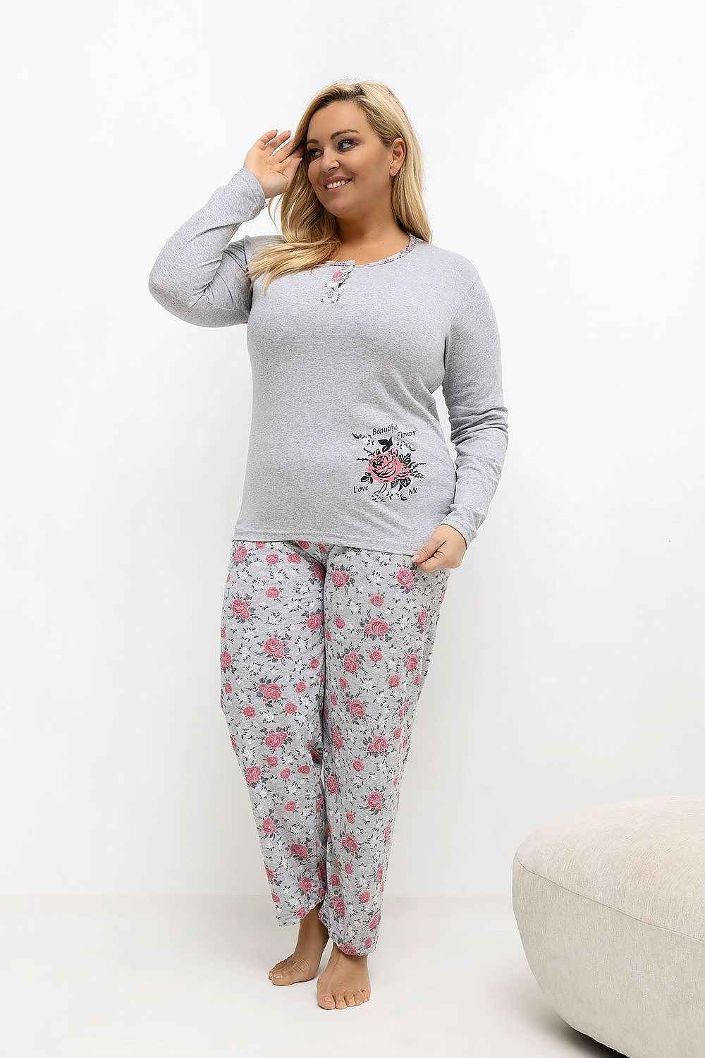 Pyjama Taille Plus Forever Pink