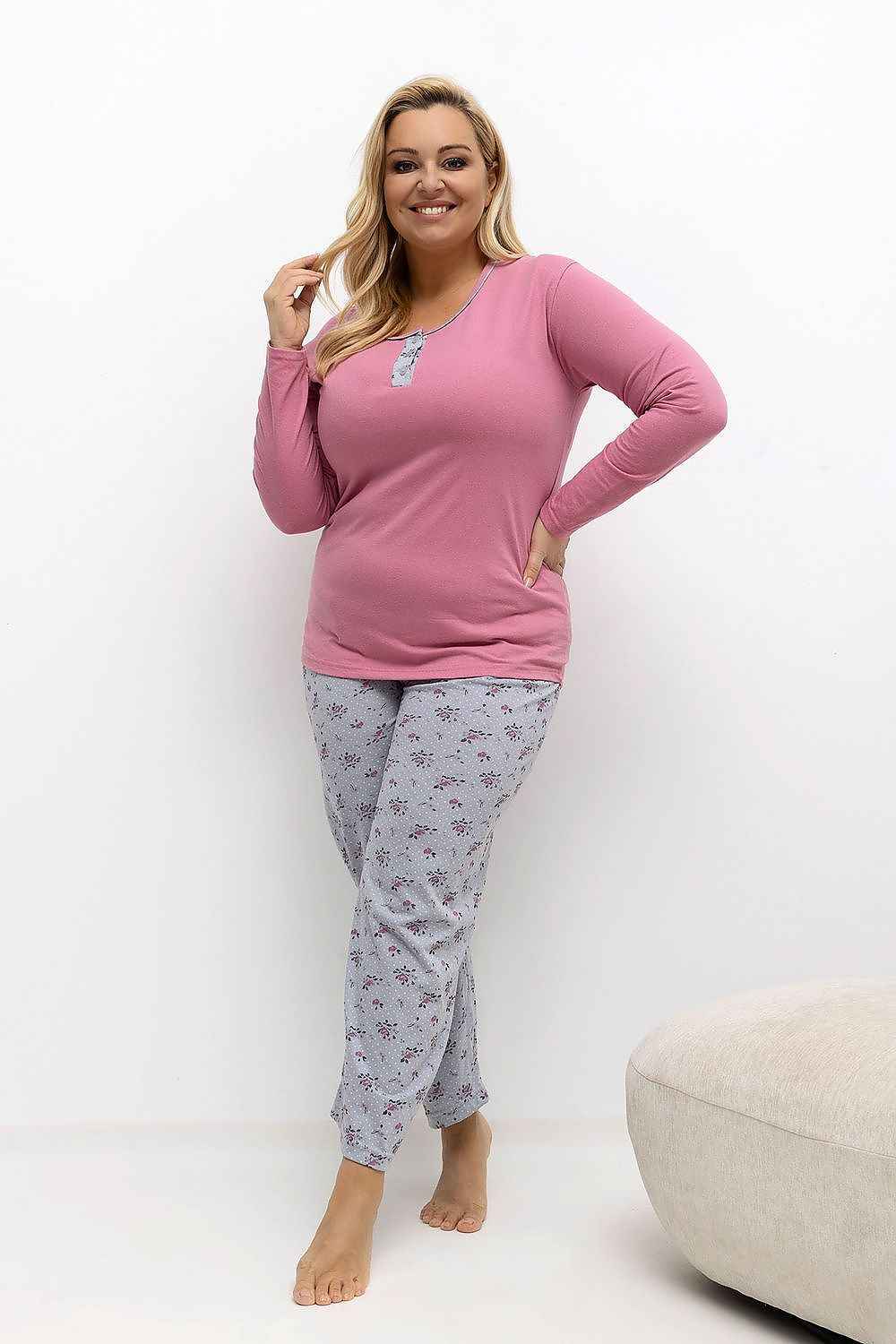 Pyjama Taille Plus Forever Pink