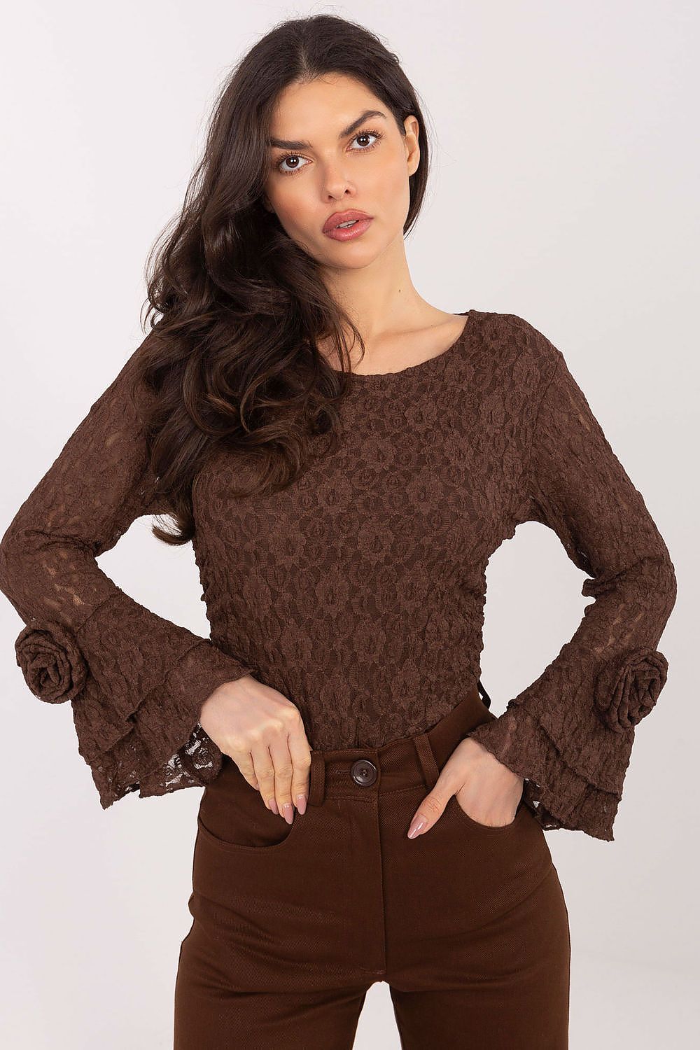  Blouse en dentelle model 222739 Italy Moda 