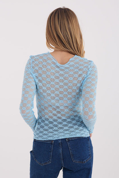  Blouse en dentelle model 223076 Factory Price 