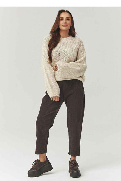Pantalon en velours côtelé Makadamia