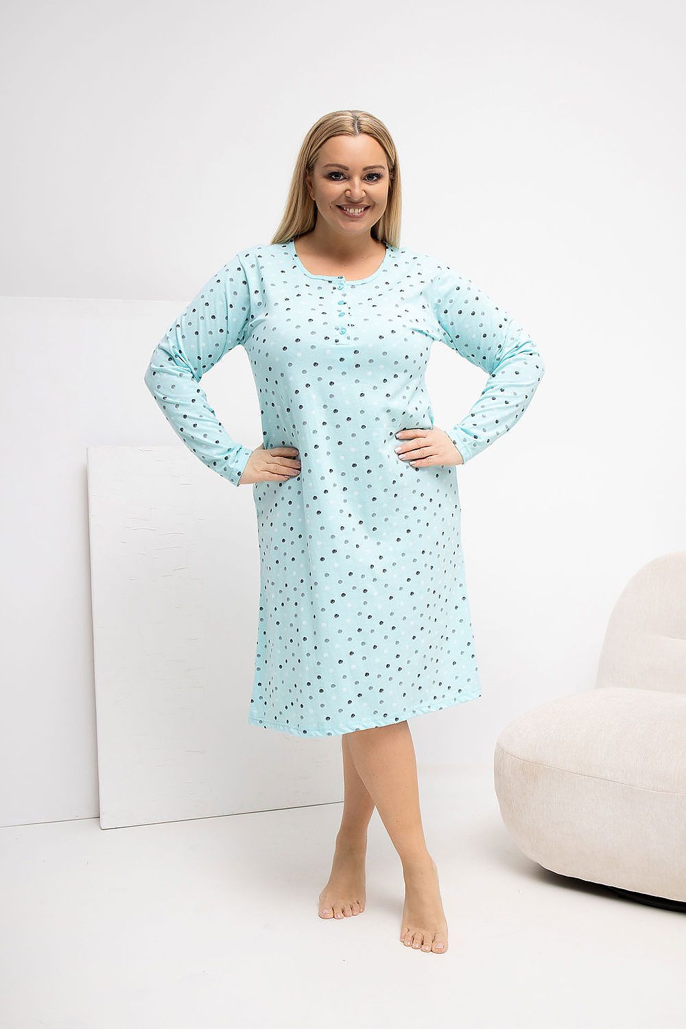  Chemise de nuit Plus Size model 223302 Forever Pink 