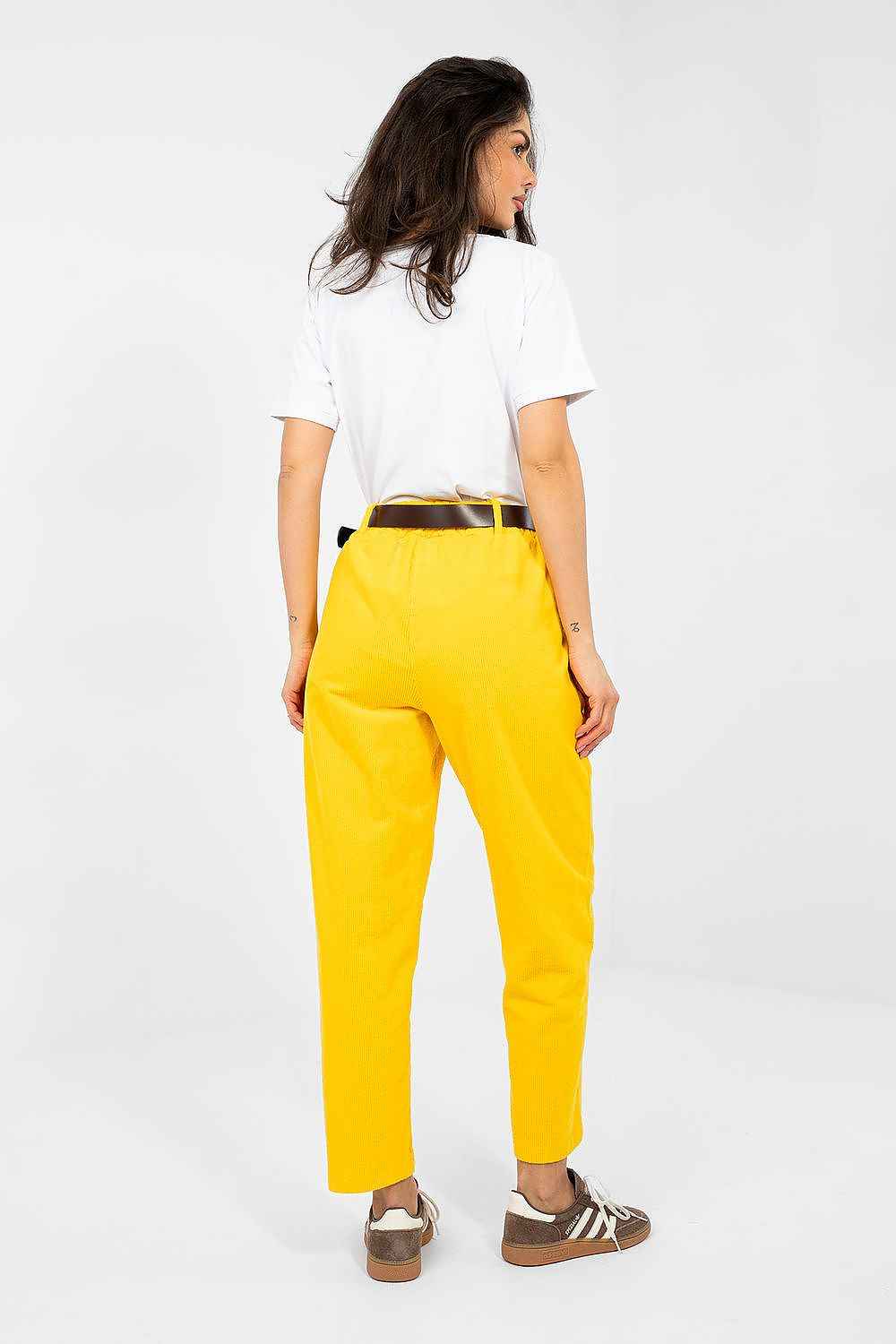 Pantalon en velours côtelé Italy Moda