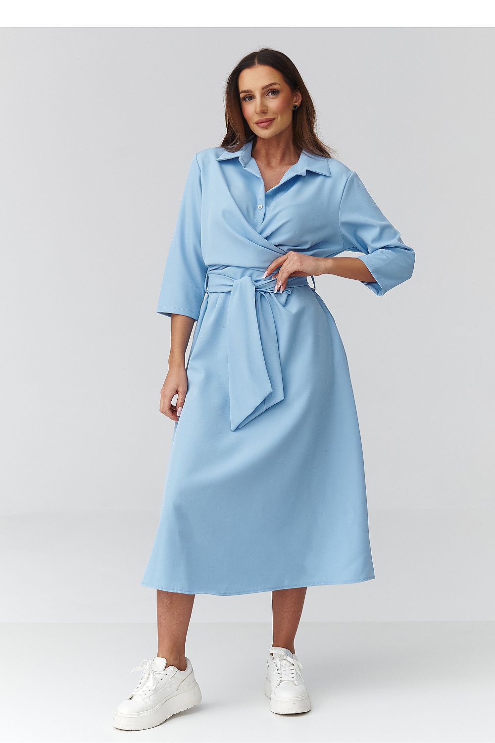  Robe de jour model 224086 Makadamia 