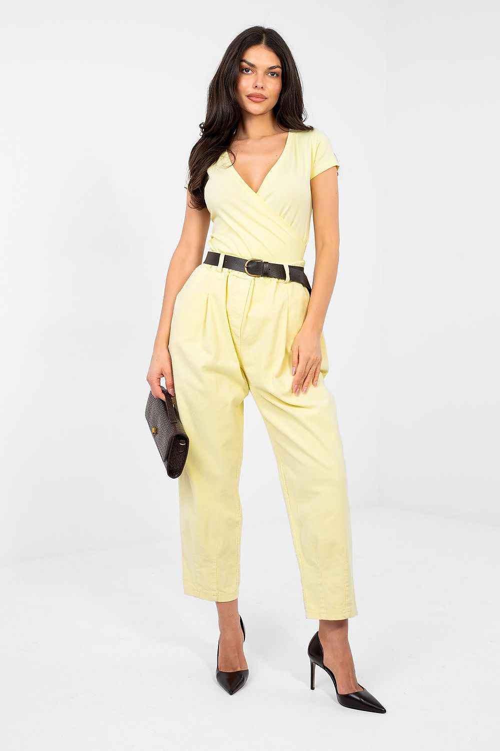 Pantalon en velours côtelé Italy Moda