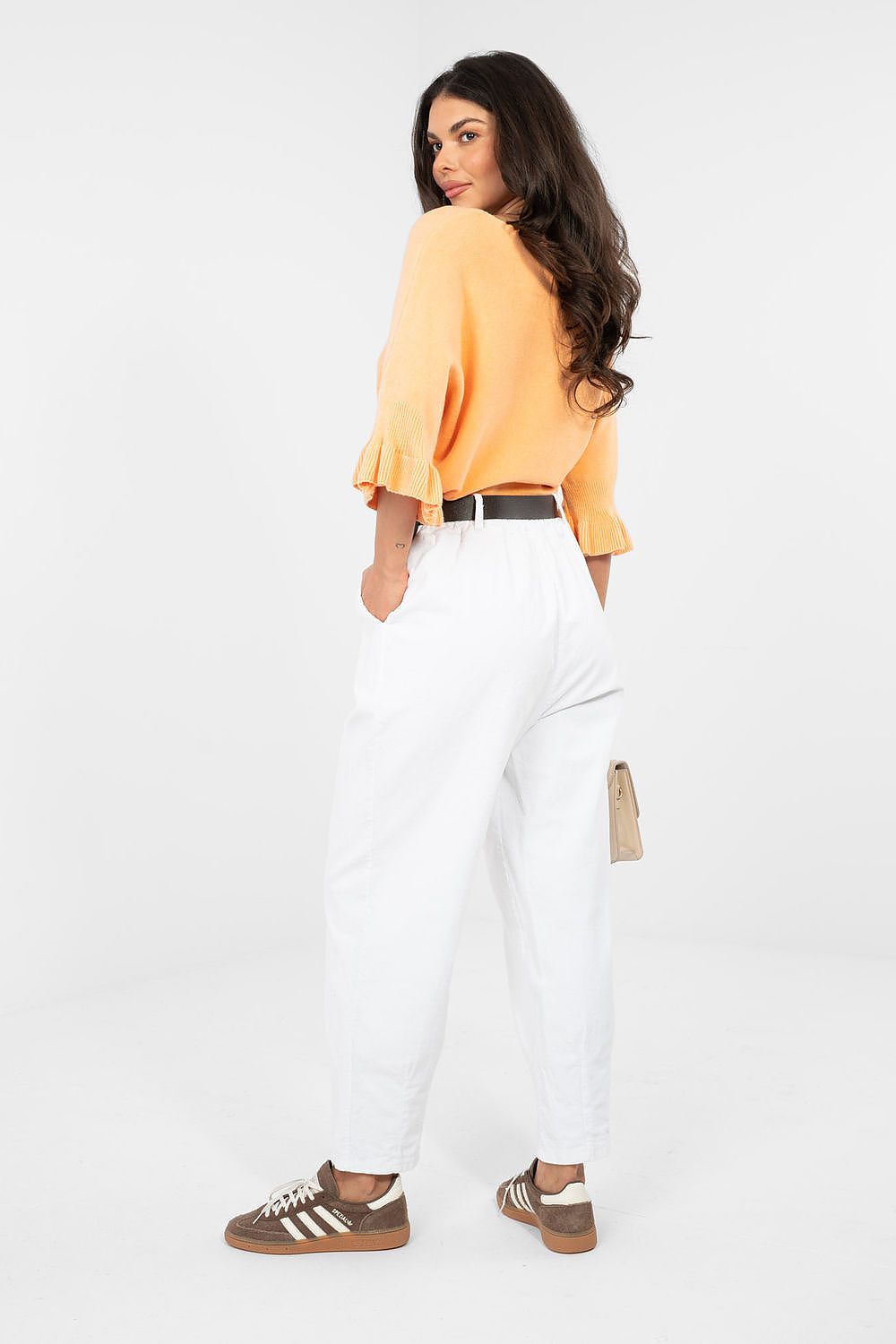  Pantalon en velours côtelé model 224384 Italy Moda 