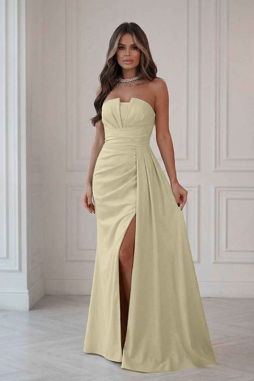 Robe longue Bicotone