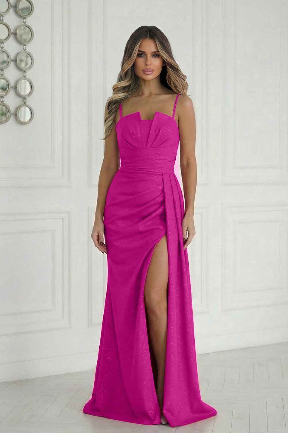 Robe longue Bicotone