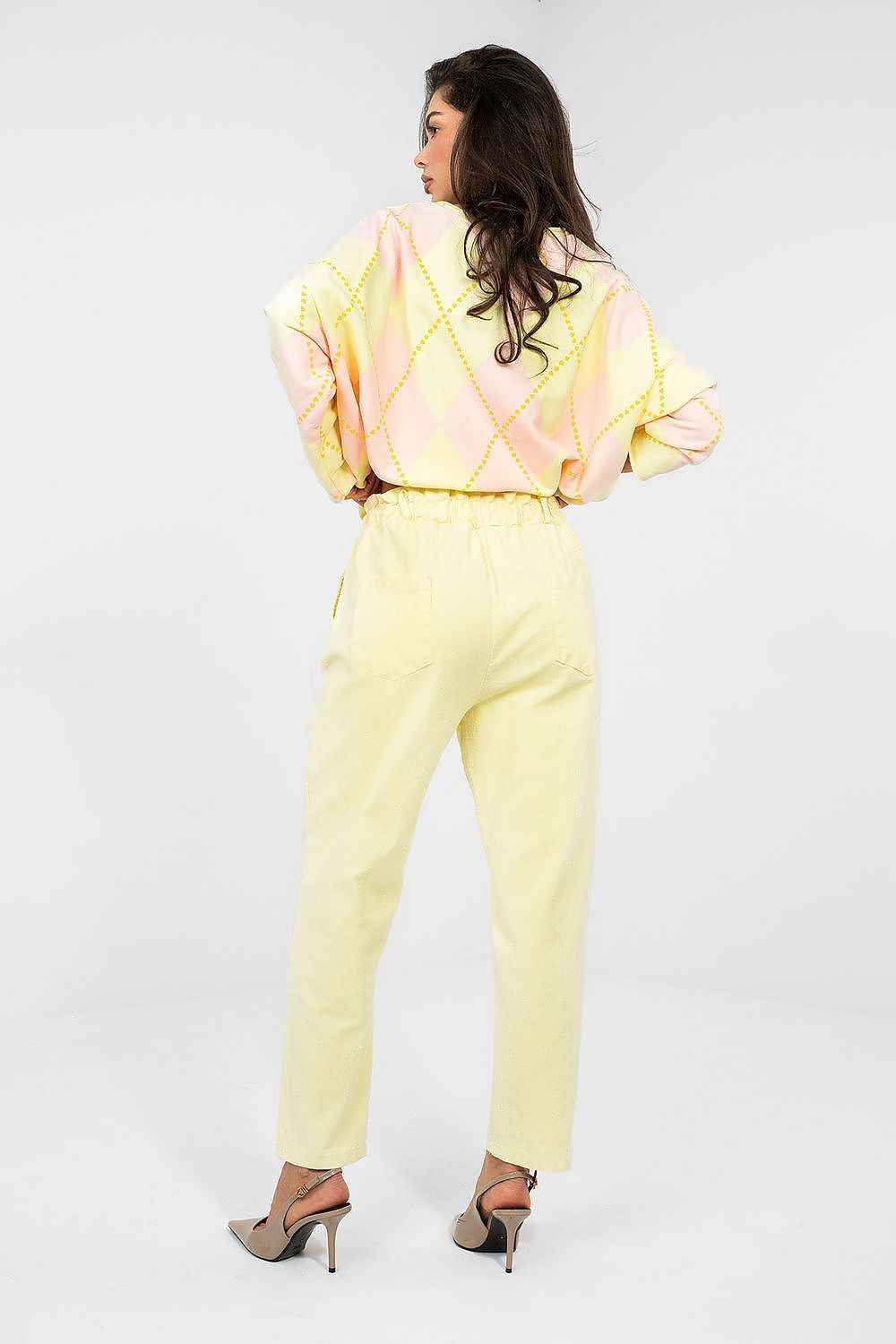 Pantalon en velours côtelé Italy Moda