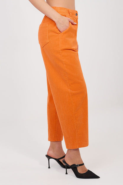  Pantalon en velours côtelé model 225084 Rue Paris 