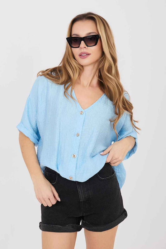 Chemise manche courte Italy Moda