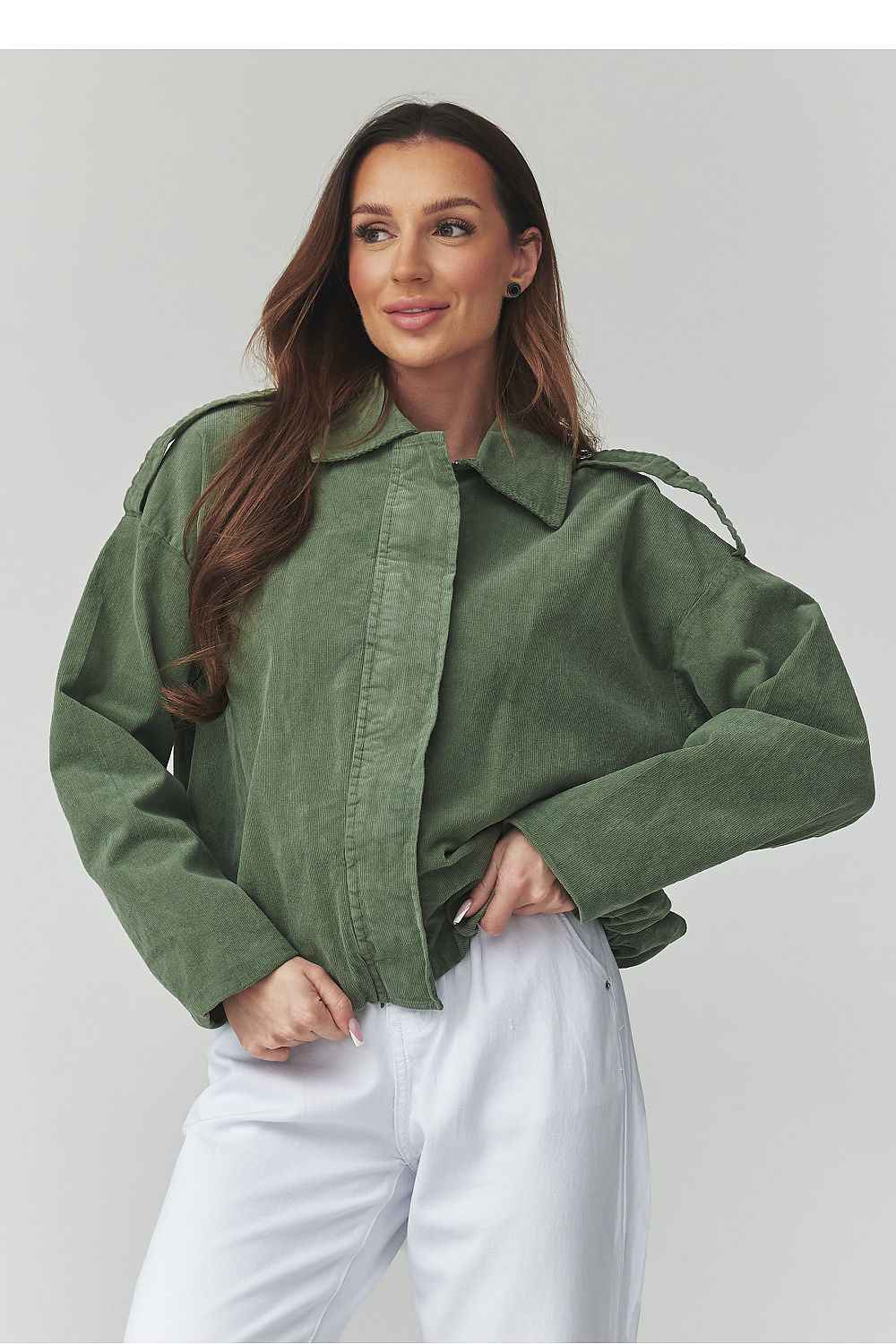 Veste en velours côtelé Makadamia