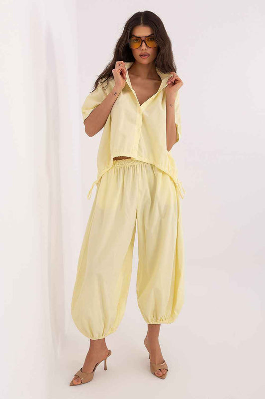 Pantalon en velours côtelé Italy Moda