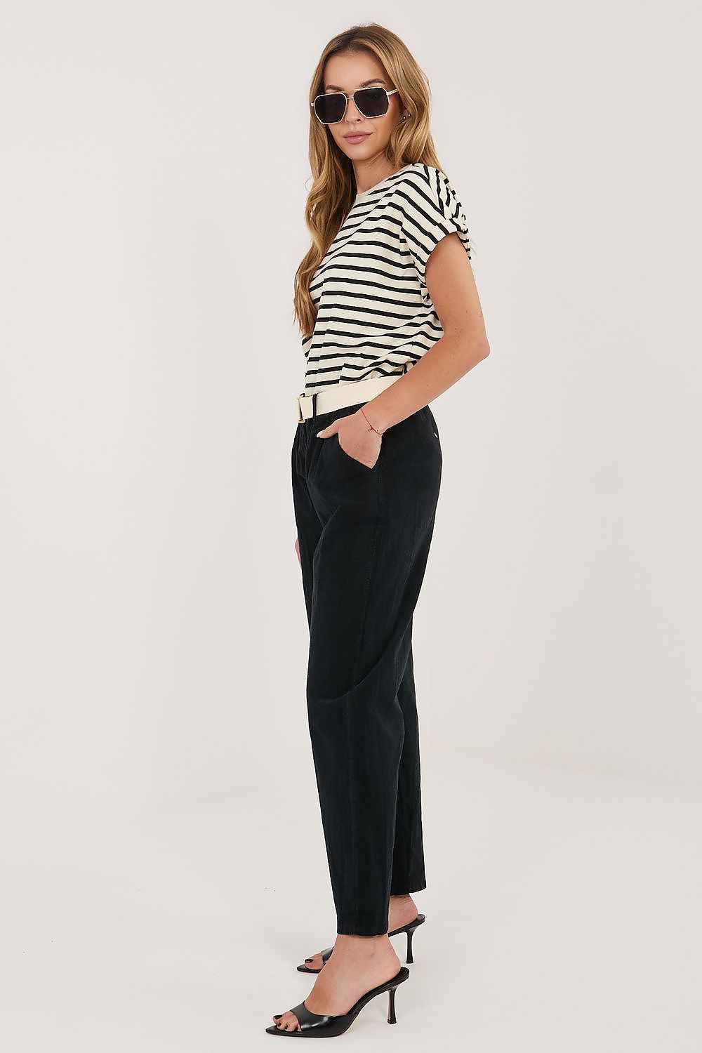Pantalon en velours côtelé Italy Moda