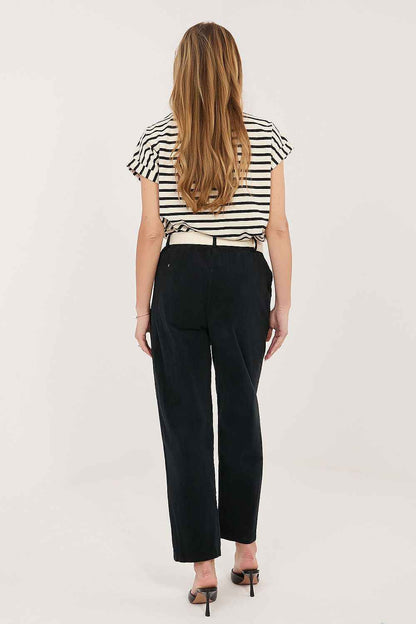Pantalon en velours côtelé Italy Moda