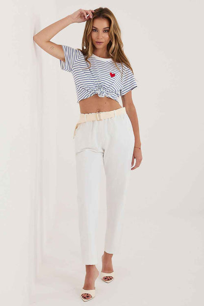 Pantalon en velours côtelé Italy Moda