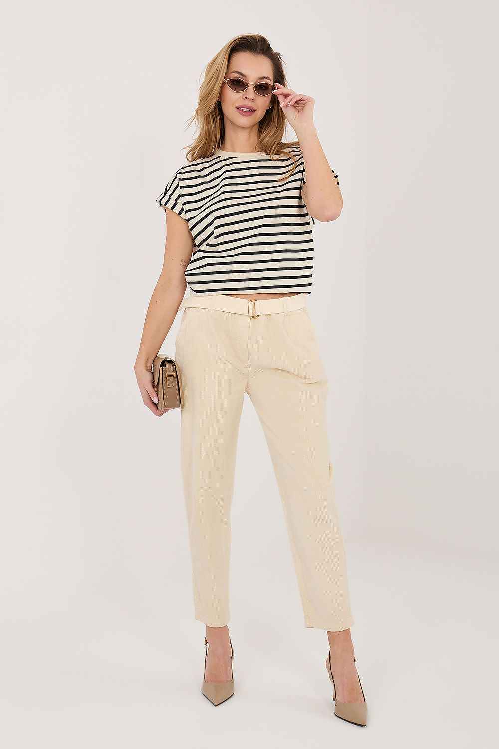 Pantalon en velours côtelé Italy Moda