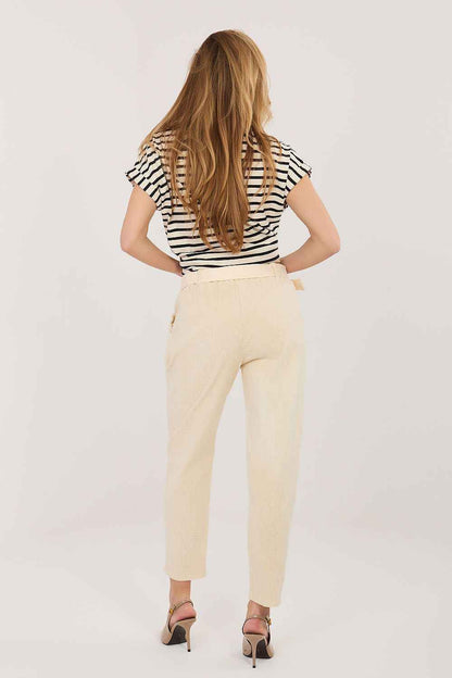 Pantalon en velours côtelé Italy Moda