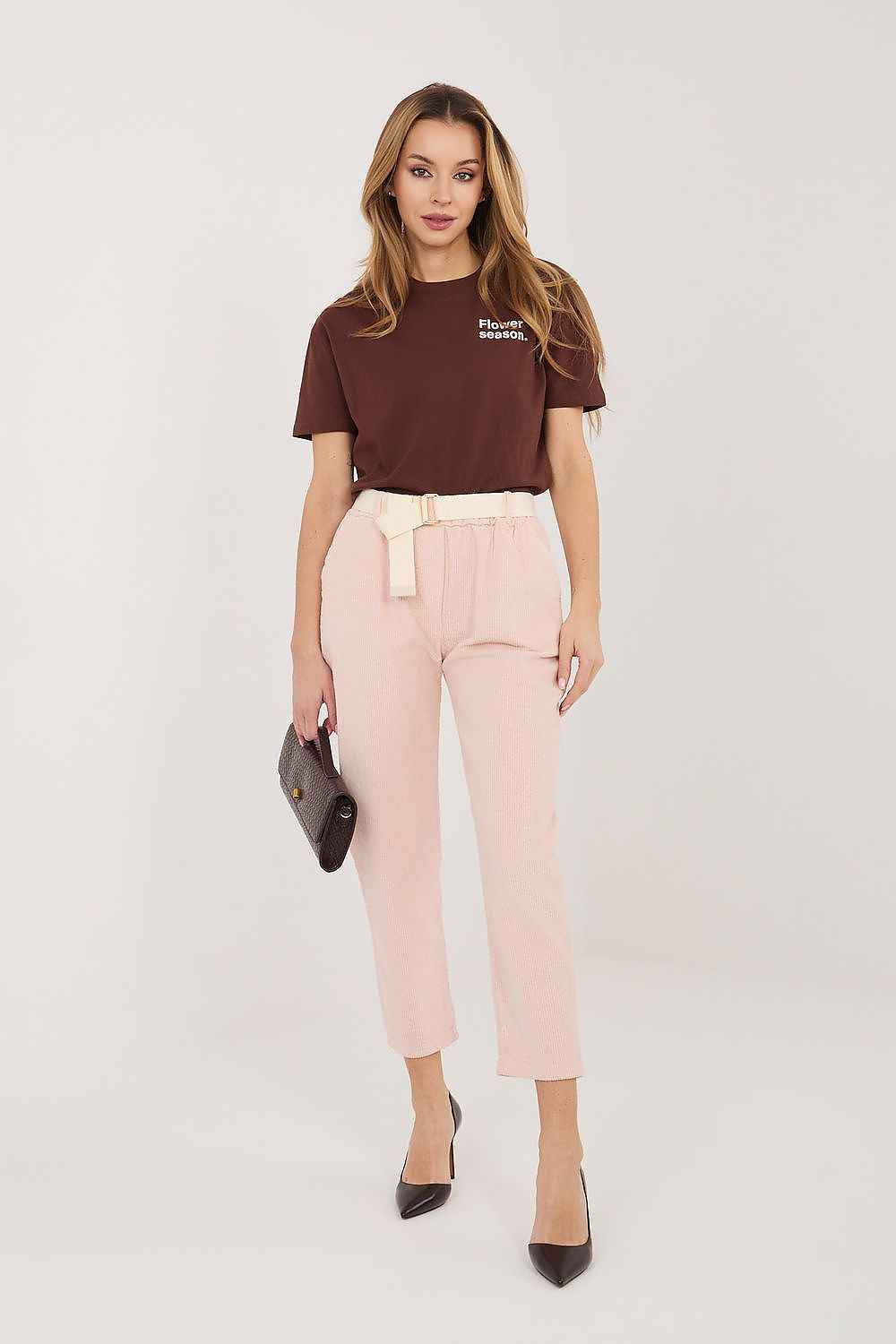 Pantalon en velours côtelé Italy Moda