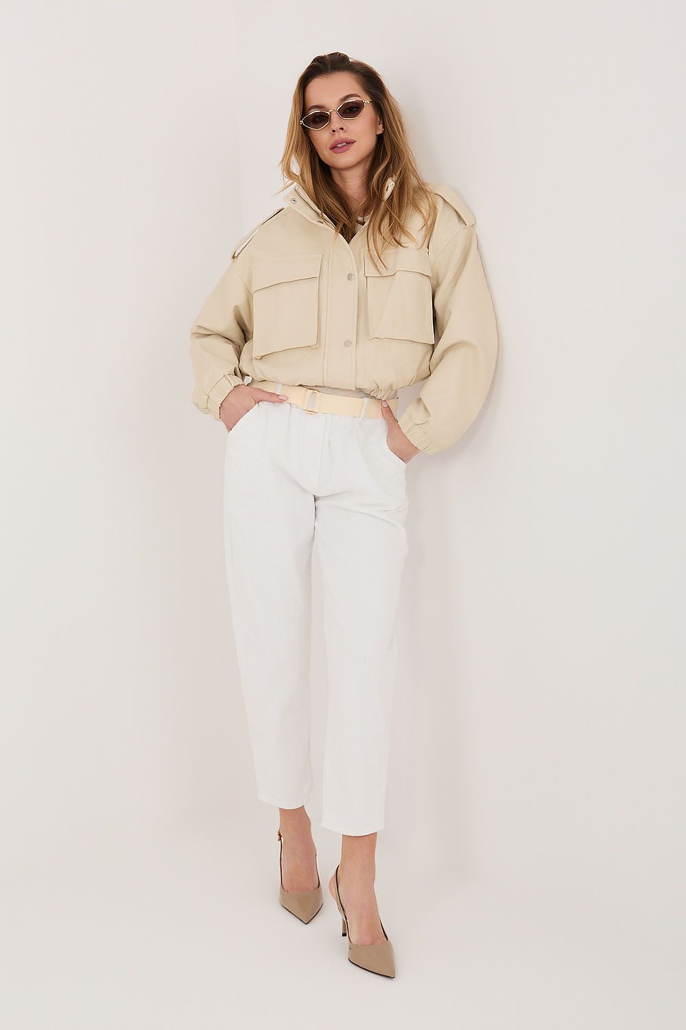  Pantalon en velours côtelé model 226481 Italy Moda 