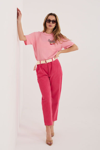  Pantalon en velours côtelé model 226483 Italy Moda 