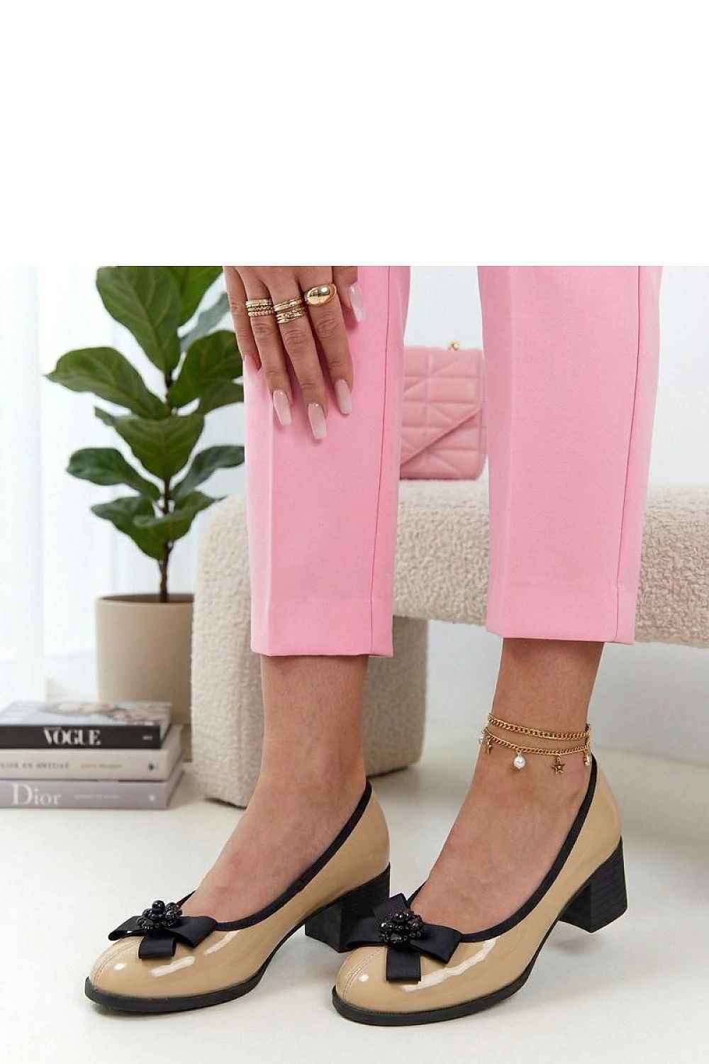 Escarpins talon large Solea