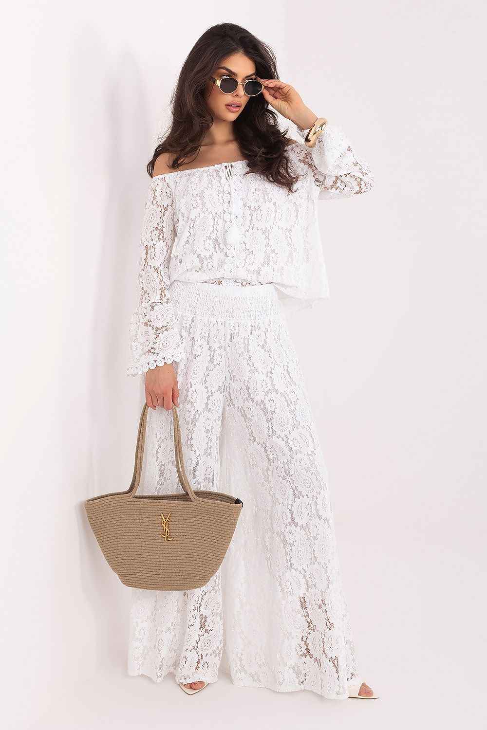 Pantalons en dentelle Italy Moda