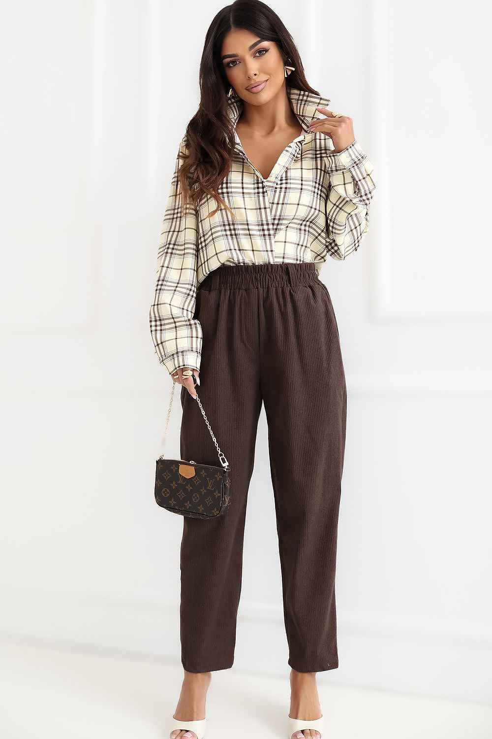 Pantalon en velours côtelé Rue Paris
