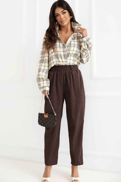 Pantalon en velours côtelé Rue Paris