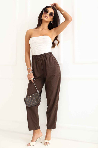 Pantalon en velours côtelé Rue Paris