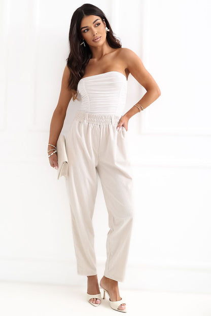  Pantalon en velours côtelé model 226967 Rue Paris 