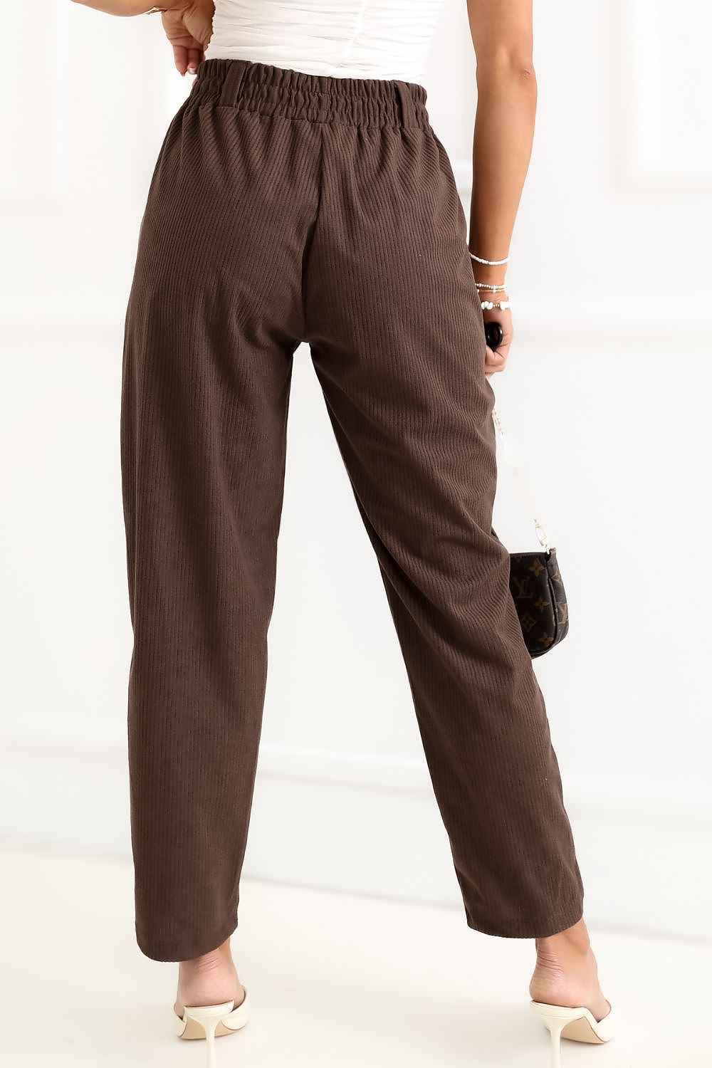 Pantalon en velours côtelé Rue Paris