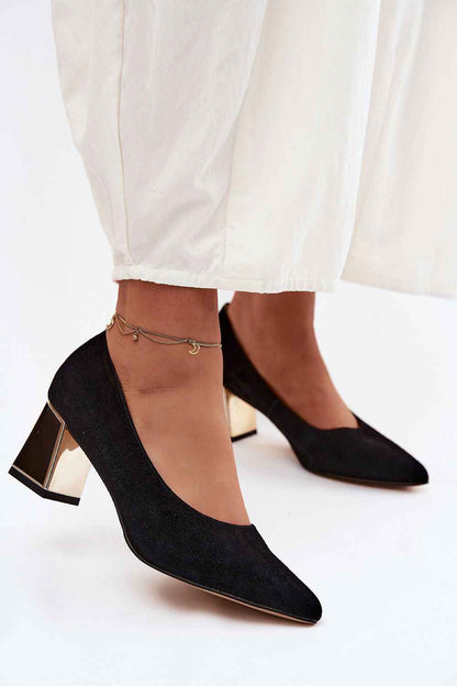 Escarpins talon large Step in style
