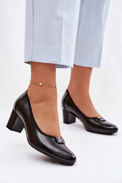 Escarpins talon large Step in style
