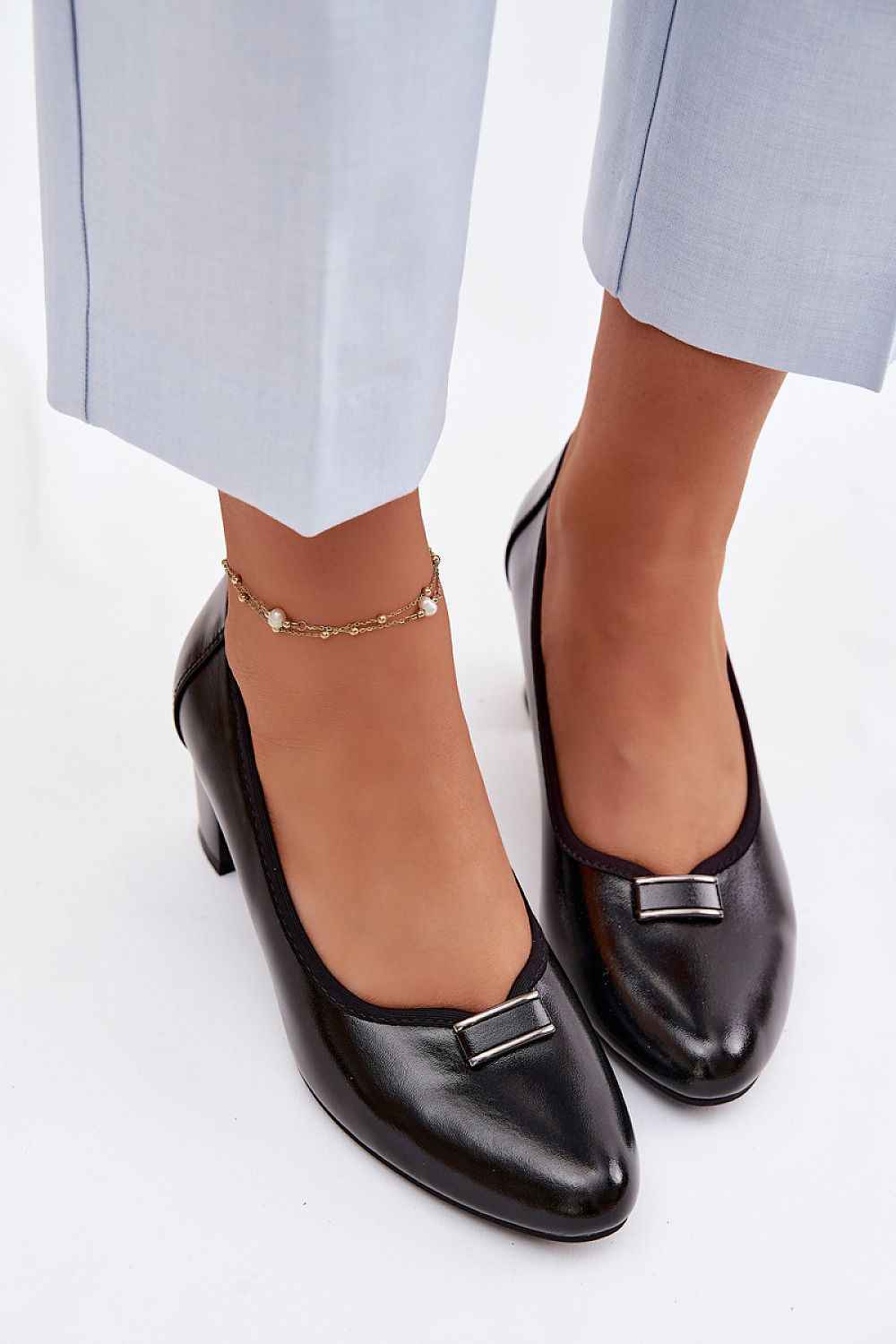 Escarpins talon large Step in style