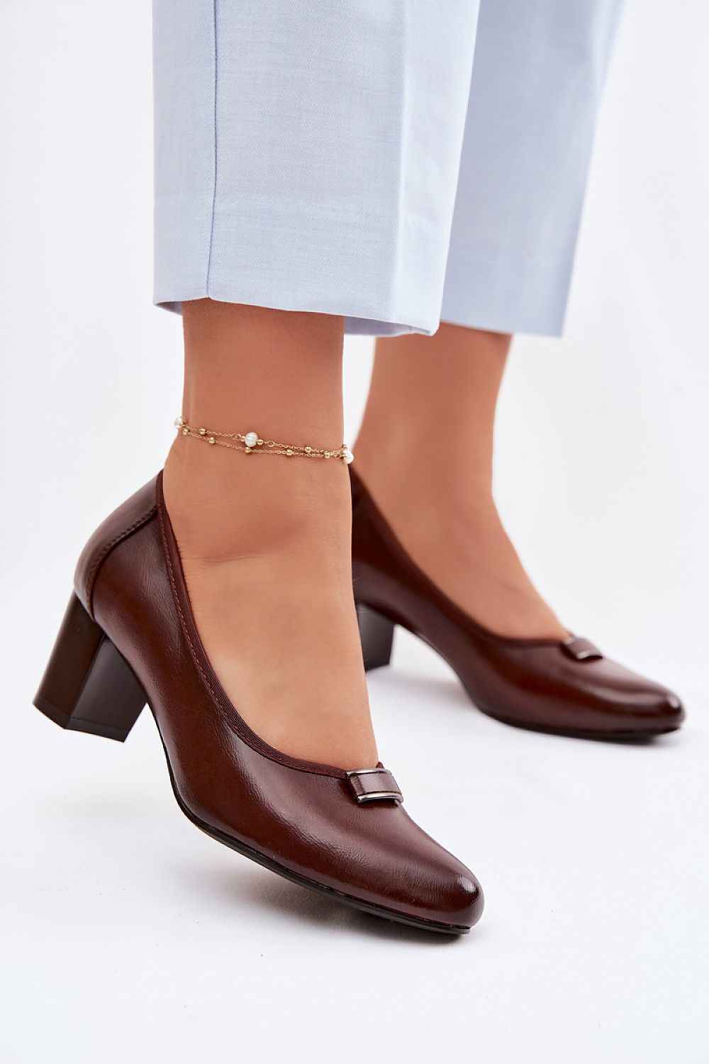Escarpins talon large Step in style