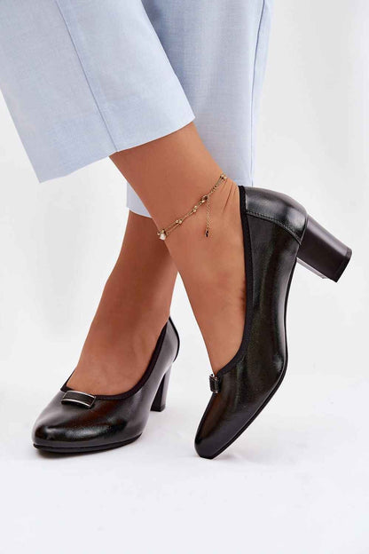 Escarpins talon large Step in style
