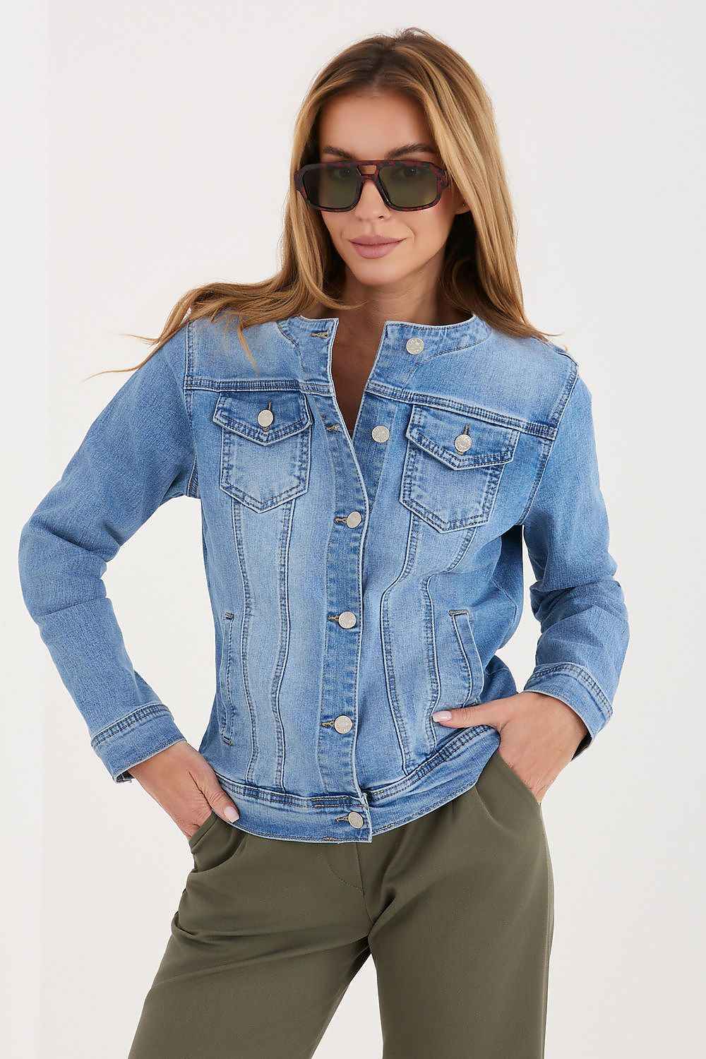 Veste en jean model 227595 Factory Price 