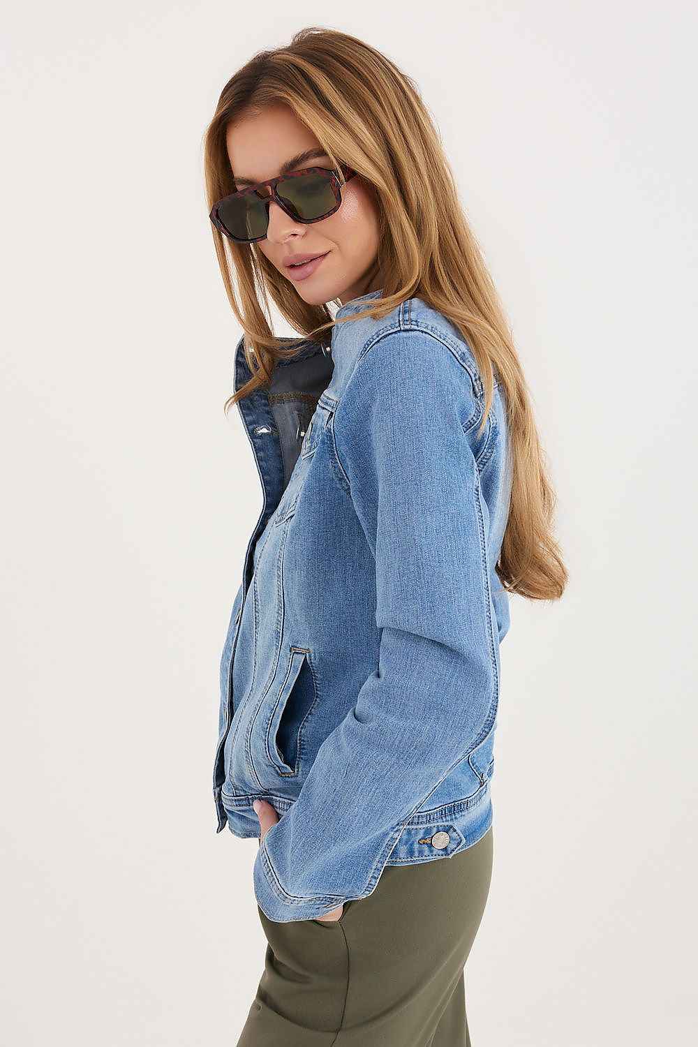  Veste en jean model 227595 Factory Price 