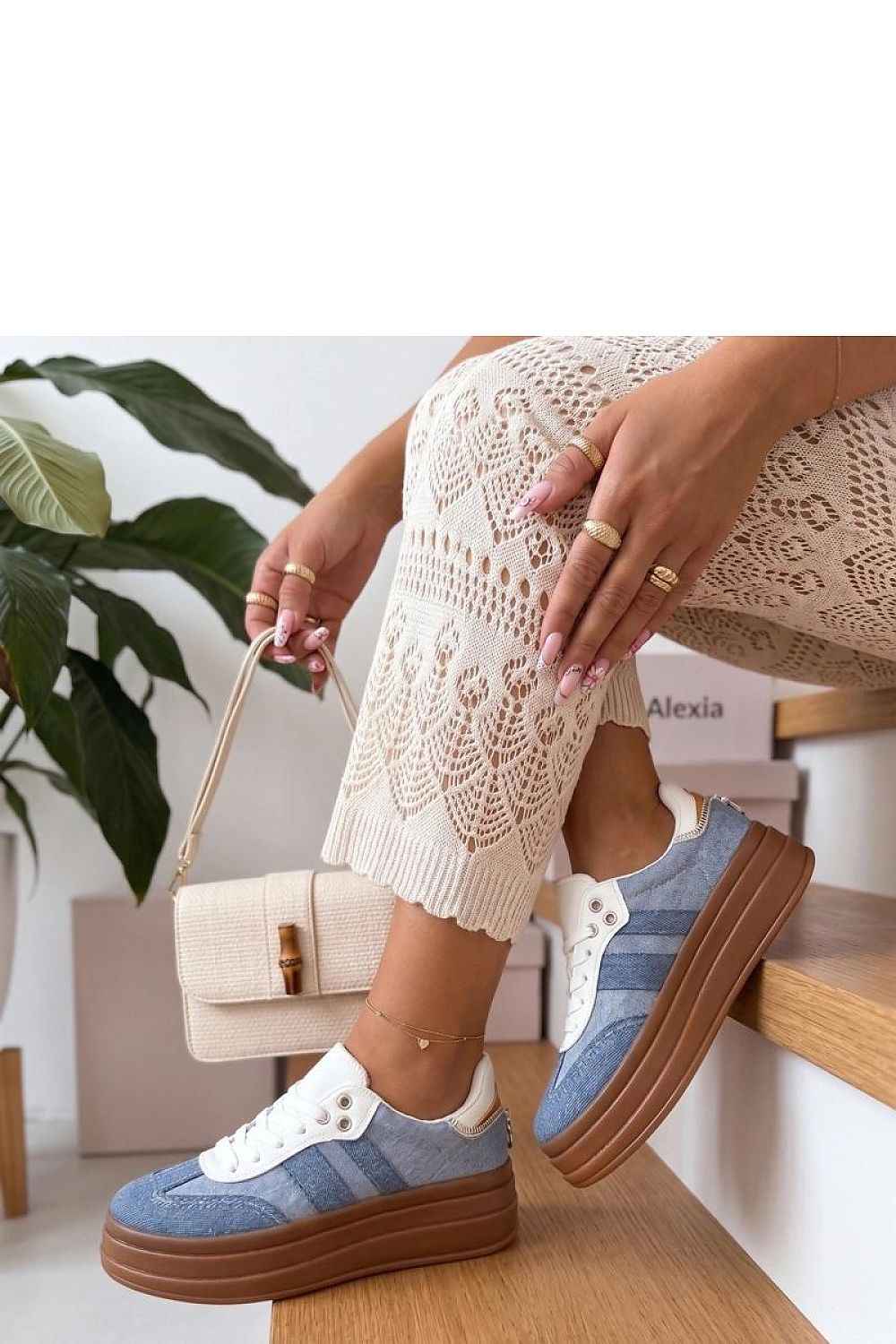  Baskets à plateforme model 227742 Solea 